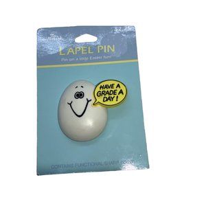 Hallmark Have A Grade A Day!  Easter Egg Pin